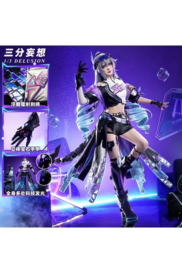 1/3 Delusion Honkai Star Rail Silver Wolf LV.999 Cosplay Costume